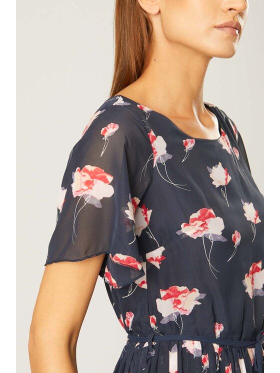QUIOSQUE QUIOSQUE Sukienka codzienna 4LT003 Granatowy Regular Fit