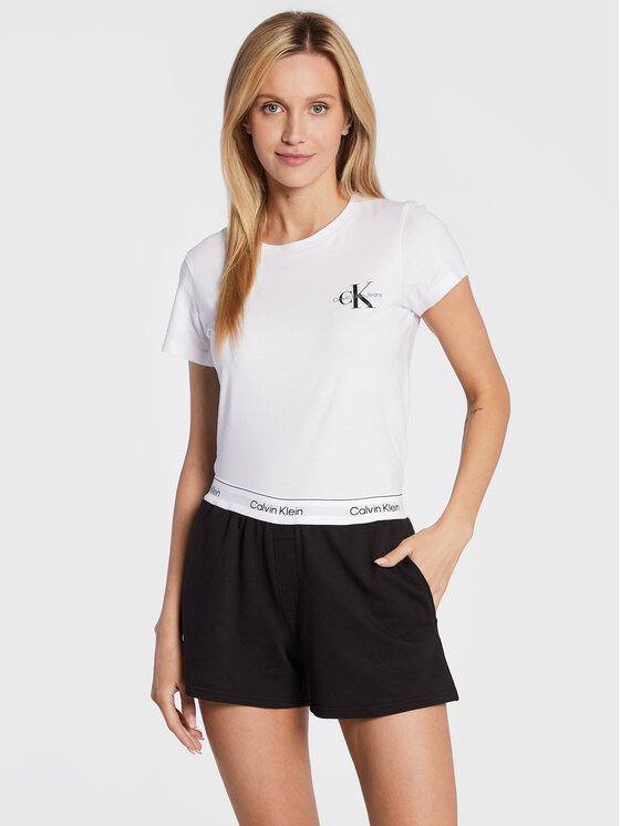 Calvin Klein Underwear Calvin Klein Underwear Pižamos šortai 000QS6871E Juoda Regular Fit