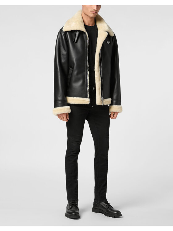 PHILIPP PLEIN PHILIPP PLEIN Giubbotto piumino 22883 Nero Regular Fit