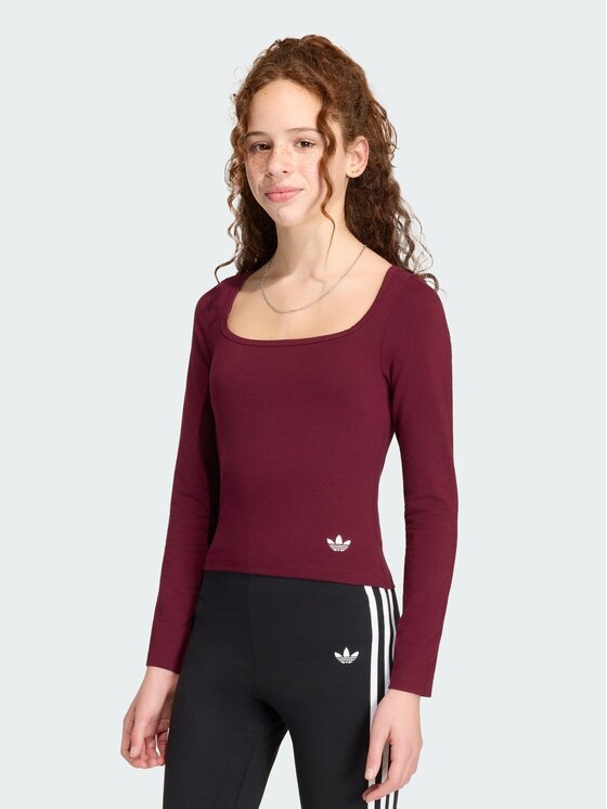 adidas adidas T-Shirt 168994 Czerwony ciemny Fitted Fit