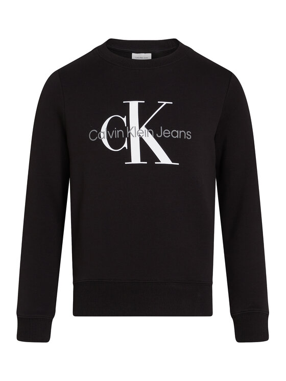 Calvin Klein Jeans Calvin Klein Jeans Μπλούζα Monogram IU0IU00675 M Μαύρο Regular Fit