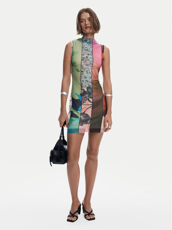 Desigual Desigual Vsakodnevna obleka St. Johns 25SWVK01 Pisana Slim Fit