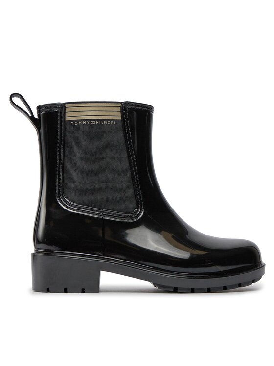 Tommy Hilfiger Tommy Hilfiger Gumijasti škornji Essential Tommy Rainboot FW0FW07760 Črna
