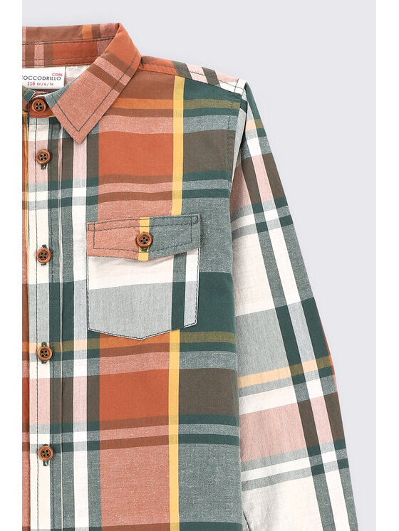 Coccodrillo Coccodrillo Koszula ZC2136101FOK-022 Kolorowy Regular Fit