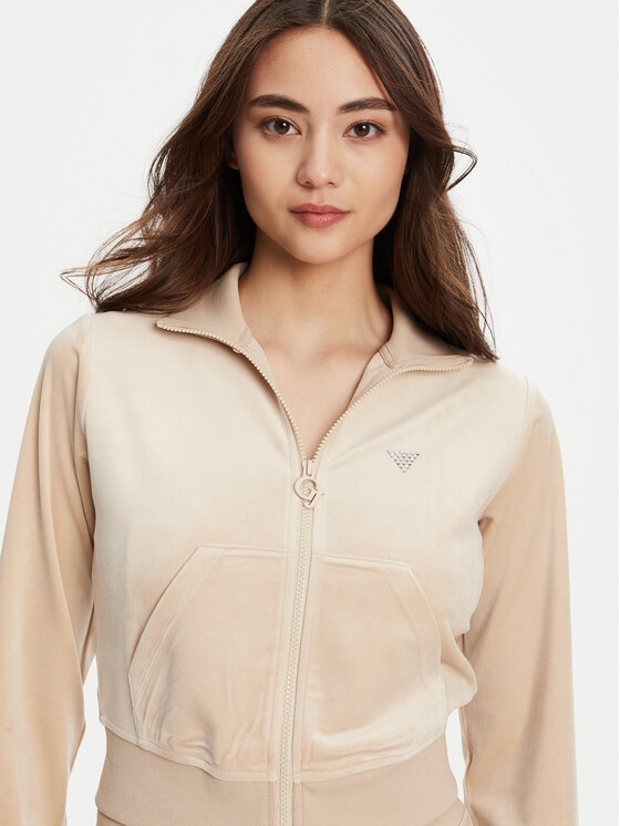 Guess Guess Bluză V3BQ22 K0232 Bej Regular Fit