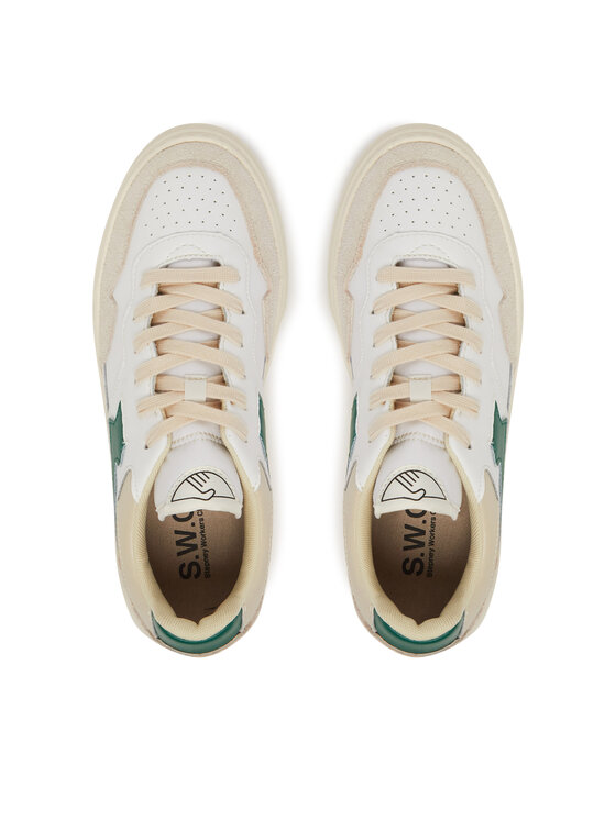 S.W.C Stepney Workers Club S.W.C Stepney Workers Club Sneakersy Pearl YA23650 Biela