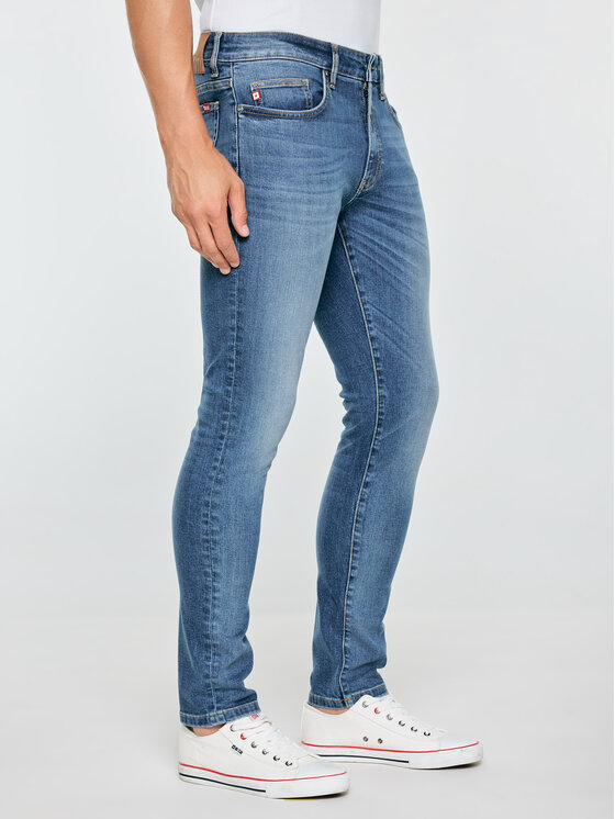 BIG STAR BIG STAR Jeansy TERRY CARROT Niebieski Tapered Fit