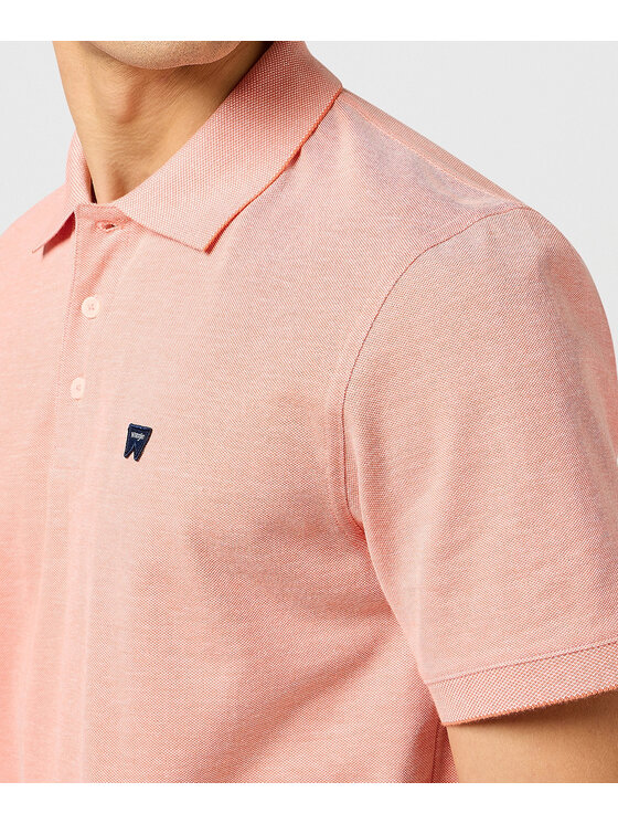 Wrangler Wrangler Polo 112362832 Pomarańczowy Regular Fit