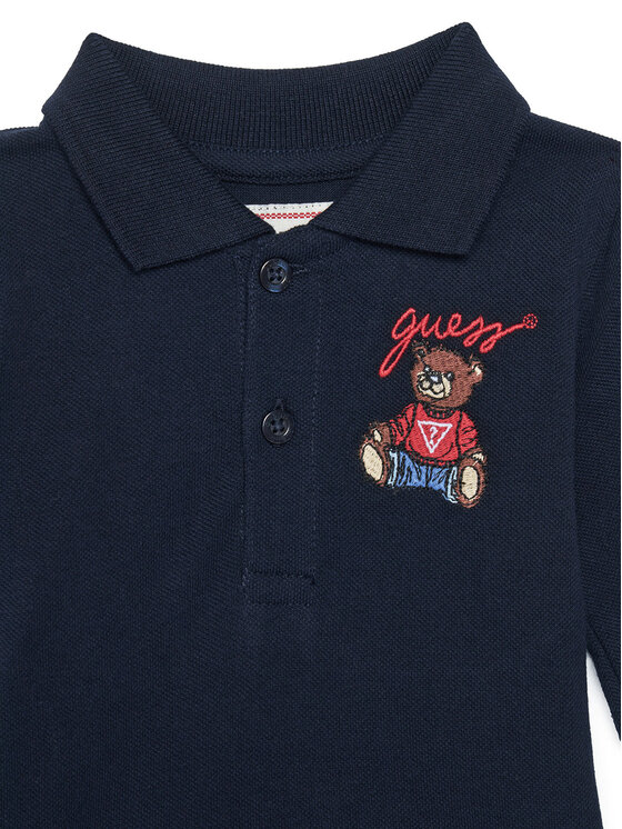 Guess Guess Polo N5YP00 KADZ4 Tamnoplava Regular Fit