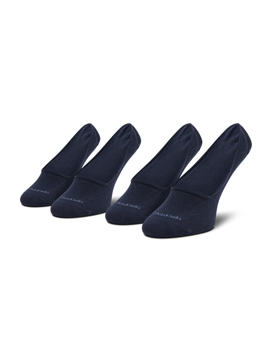 Set de 2 perechi de șosete scurte pentru bărbați Calvin Klein 701218708 Bleumarin