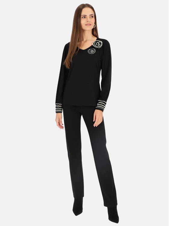 Bariloche Bariloche Bluzka Calatea Czarny Regular Fit