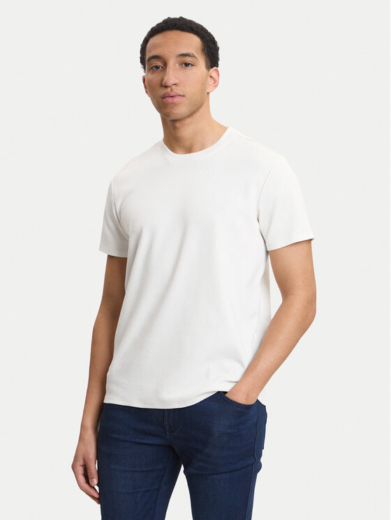 Guess Guess Tričko M6GP26 K3177 Écru Regular Fit