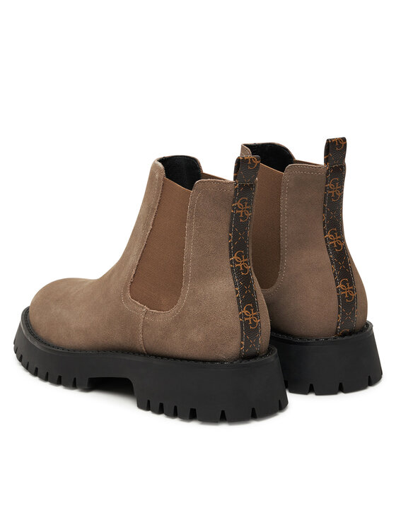 Guess Guess Kotníková obuv s elastickým prvkem FMTGOM SUE10 Hnědá
