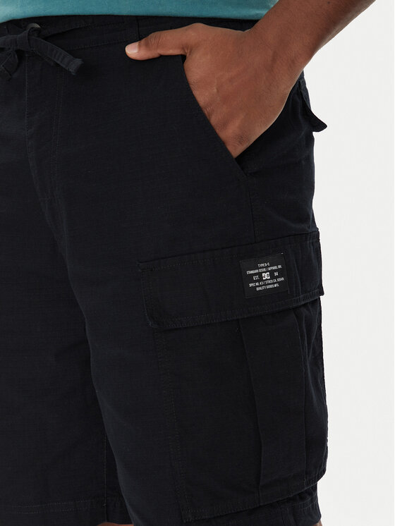 DC Shoes DC Shoes Szorty materiałowe Tundra ADYWS03086 Czarny Regular Fit