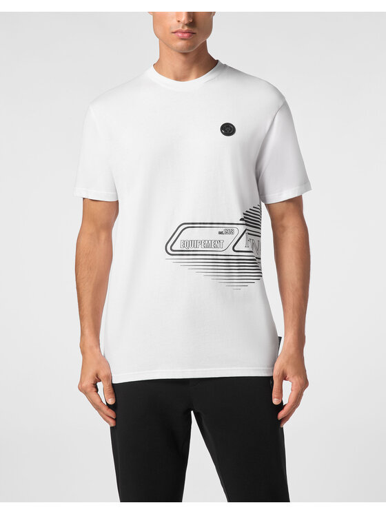 Plein Sport Plein Sport T-Shirt 19537 Biały Regular Fit