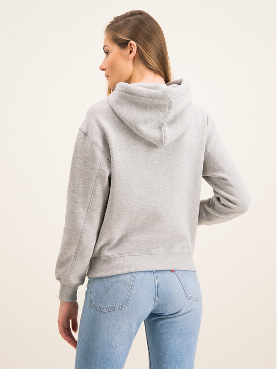 Calvin Klein Jeans Calvin Klein Jeans Mikina Embroidered Logo J20J213178 Sivá Regular Fit