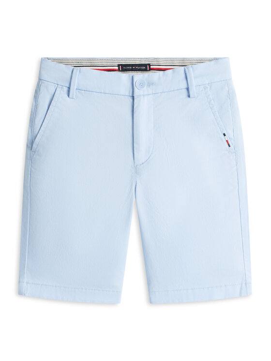 Tommy Hilfiger Tommy Hilfiger Szövet rövidnadrág 1986 Essential KB0KB09641 Világoskék Regular Fit