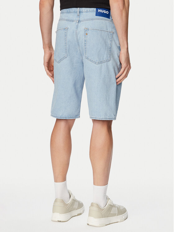 HUGO HUGO Džinsa bikses Skate Shorts 50555994 Zils Straight Fit