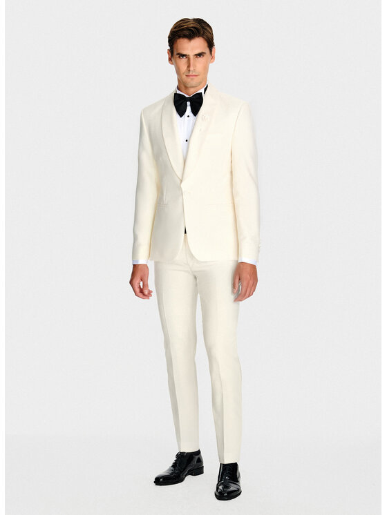 Pako Lorente Pako Lorente Marynarka P26SP-3S-004 Beżowy Slim Fit