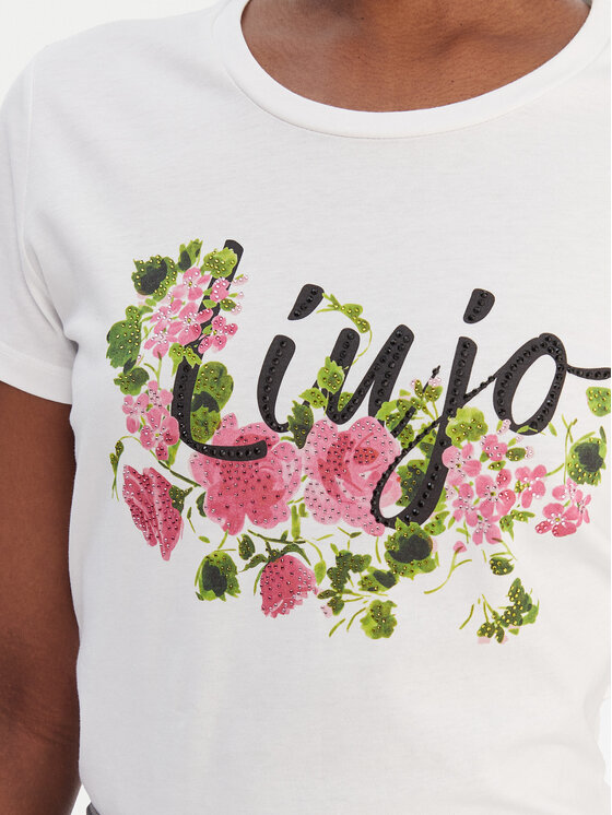 Liu Jo Liu Jo Tričko WA6493 JS923 Biela Regular Fit