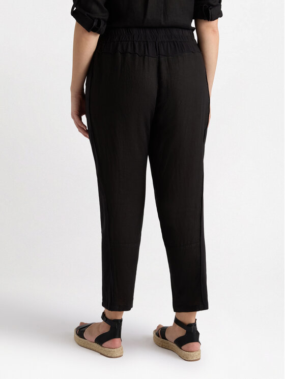 Fiorella Rubino Fiorella Rubino Spodnie materiałowe P121T004816N033 Czarny Regular Fit
