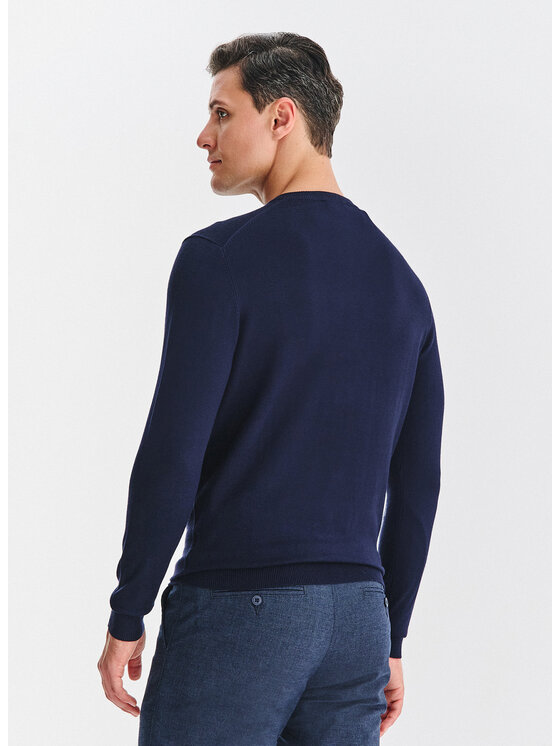 Pako Lorente Pako Lorente Sweter P25WN-2X-034 Granatowy Classic Fit
