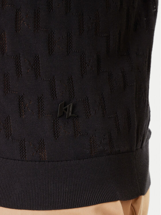 KARL LAGERFELD KARL LAGERFELD Polokošile 655005 562301 Černá Slim Fit