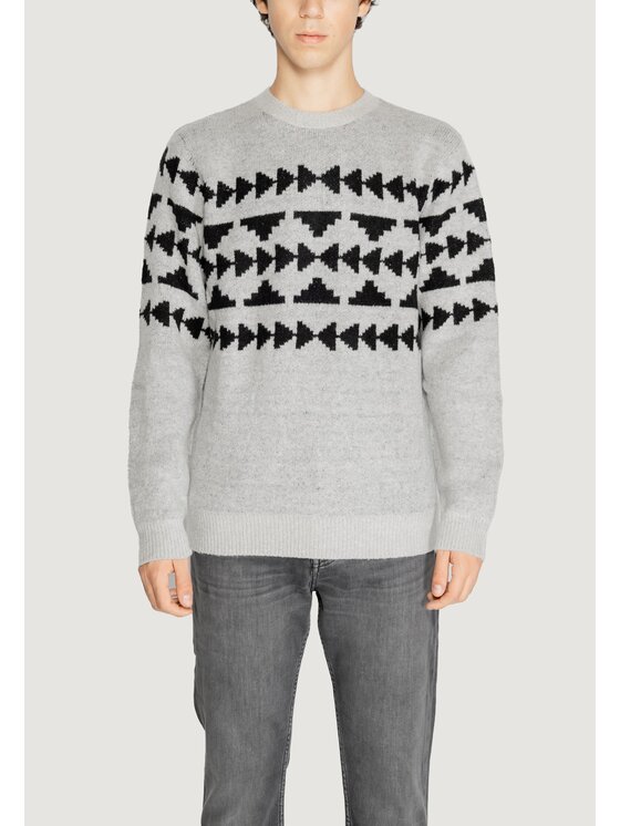 Antony Morato Antony Morato Sweter WOOL MOHAIR Szary Regular Fit