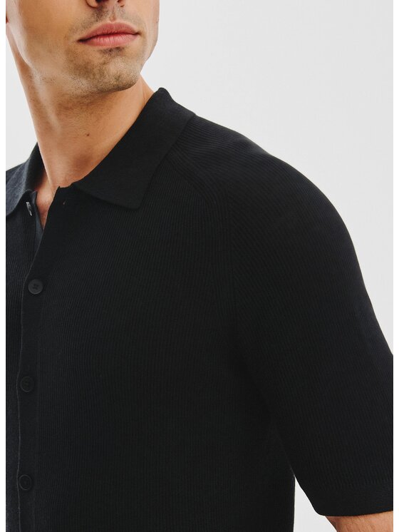 Pako Lorente Pako Lorente Polo P25WF-TX-006 Czarny Classic Fit