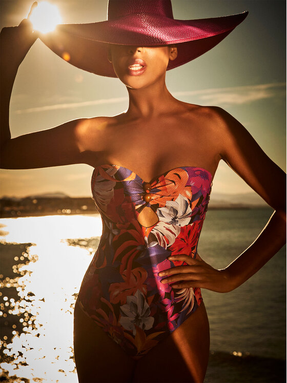 Selmark Selmark Jednodílné plavky BL556 Fialová