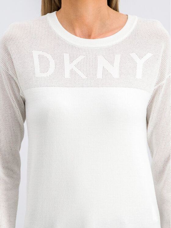 DKNY DKNY Maglione P9BS8AAM Bianco Regular Fit