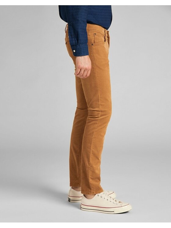 Lee Lee Pantaloni di tessuto LUKE Marrone Slim Fit
