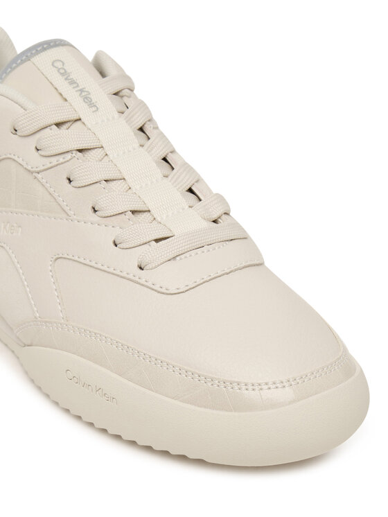 Calvin Klein Calvin Klein Sneakers Low Pro Runner Laceup Lth Croco HW0HW03244 Creme