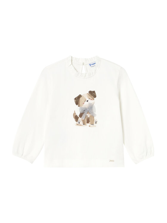 Mayoral Mayoral Bluse 2075 Écru Regular Fit