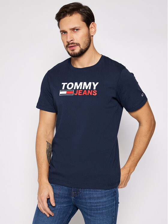 Tommy Jeans Tommy Jeans T-särk Tjm Corp Logo Tee DM0DM10214 Tumesinine Regular Fit
