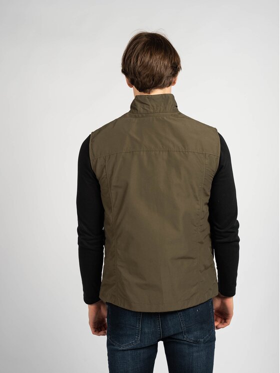 Geox Geox Γιλέκο M0220E T2473 | Vincit Gilet Χακί Regular Fit