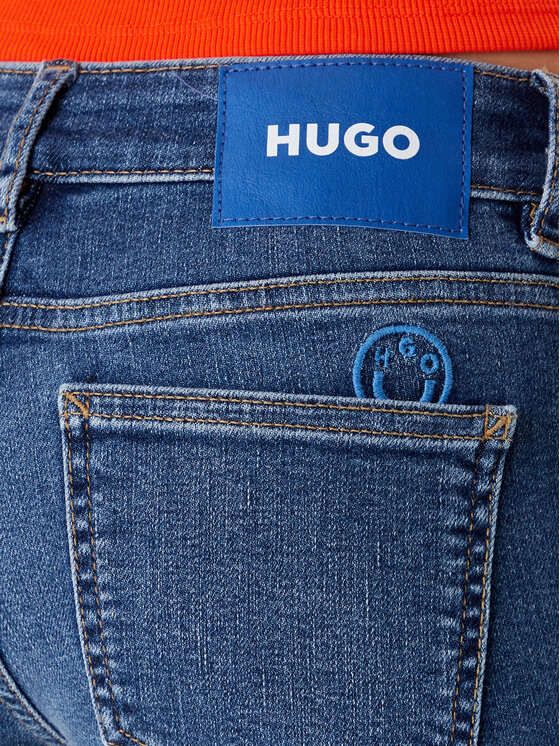 HUGO HUGO Jeansy Garuka_B 50544493 Modrá Skinny Fit