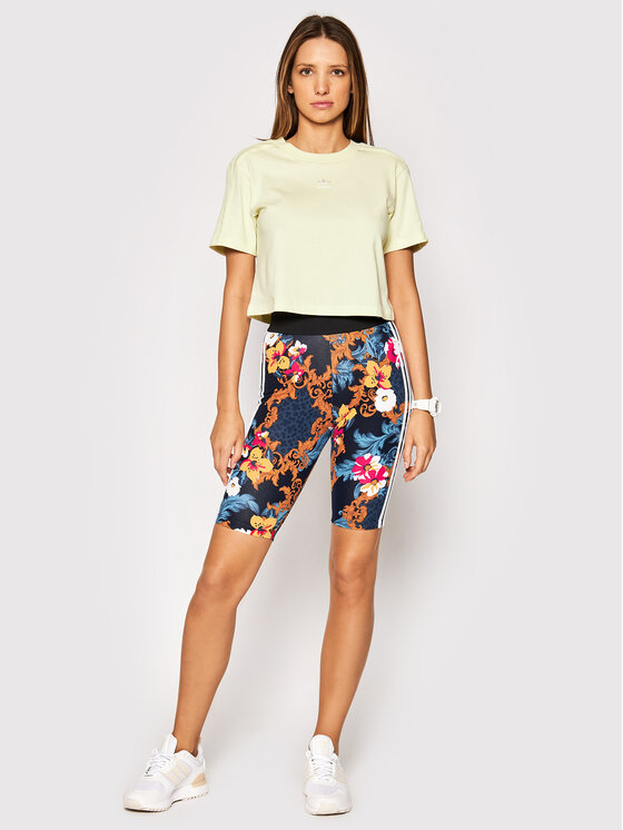 adidas adidas Тениска от техническо трико Luxe H56452 Жълт Regular Fit