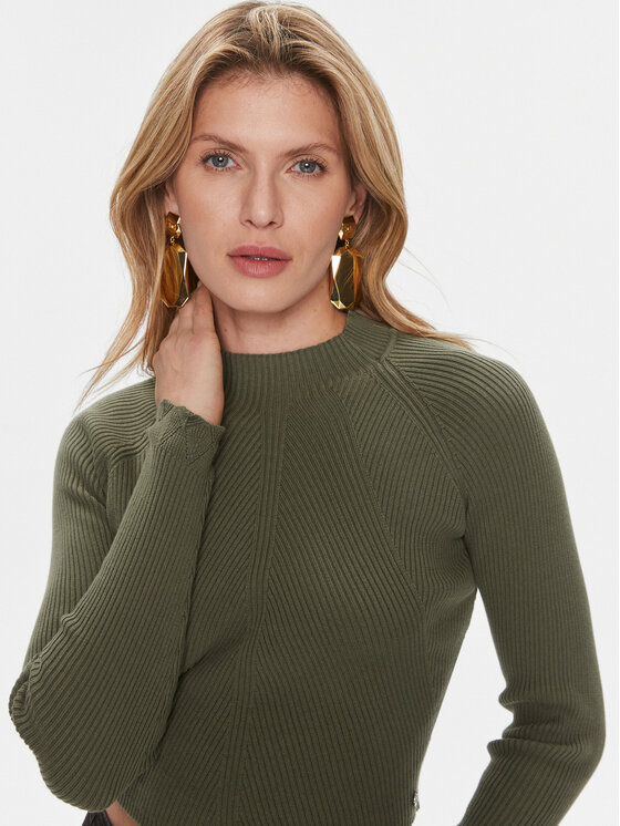 Guess Guess Sweter Marie W4RR24 Z3C71 Zielony Regular Fit