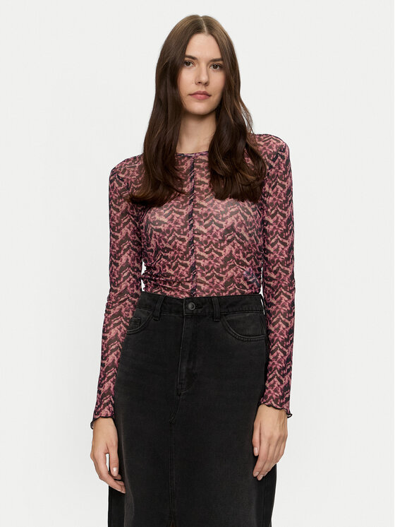 Brave Soul Brave Soul Halenka LLT-225BARIL Růžová Slim Fit