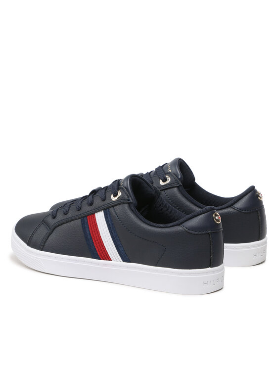 Tommy Hilfiger Tommy Hilfiger Sneakersy Essential Stripes Sneaker FW0FW06903 Granatowy