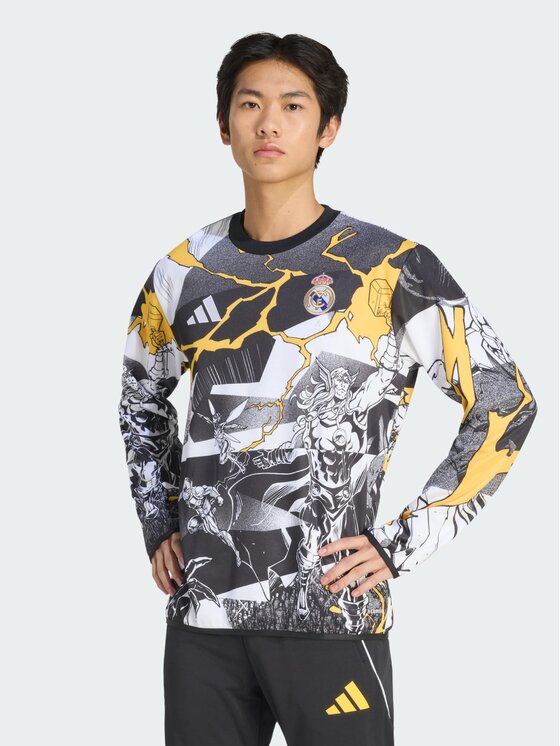 adidas adidas Bluza Real Madrid Avengers 25/26 Pre-Match Kolorowy Regular Fit
