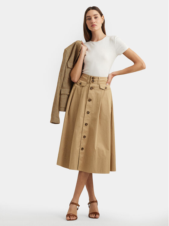 LAUREN RALPH LAUREN Lauren Ralph Lauren Marškinėliai 200655374002 Balta Slim Fit