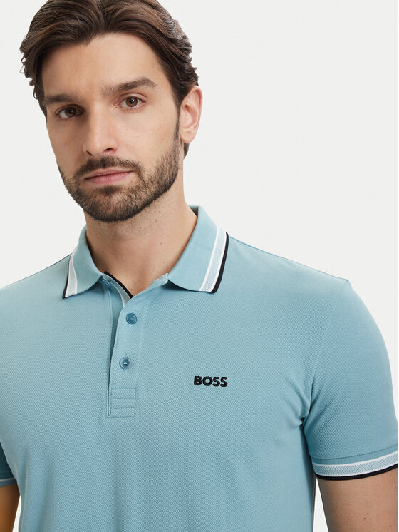 BOSS BOSS Поло Paddy 50469055 Бірюзовий Regular Fit