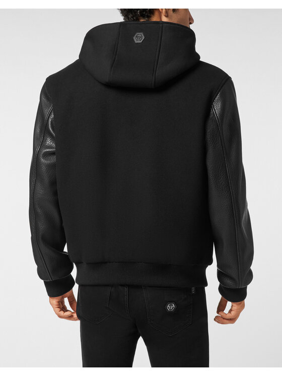 PHILIPP PLEIN PHILIPP PLEIN Kurtka bomber 26069 Czarny Regular Fit
