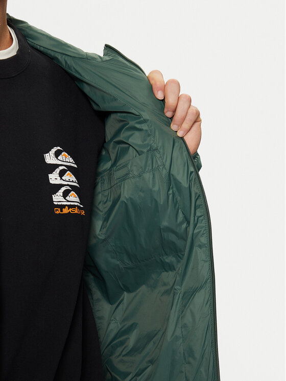 Quiksilver Quiksilver Kurtka przejściowa Check Mate EQYJK04095 Zielony Regular Fit