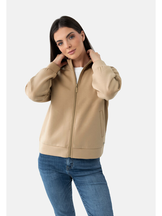 Volcano Volcano Bluza B-ELIA Beżowy Regular Fit