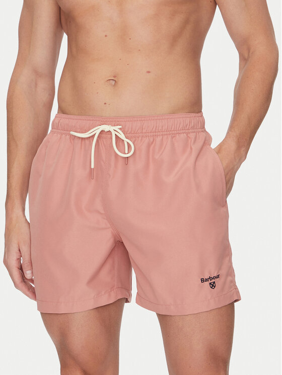Barbour Barbour Pantaloni scurți pentru înot Staple Logo 5"MSW0064PI55 Roz Regular Fit
