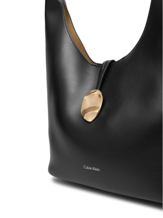 Calvin Klein Jeans Calvin Klein Jeans Geantă Stone Lock Slouchy Small Shoulde LV04K3176G Negru