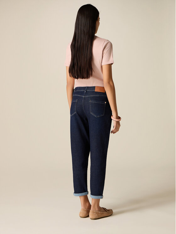 Oltre Oltre Jeans P579R309164N034 Blu Baggy Fit